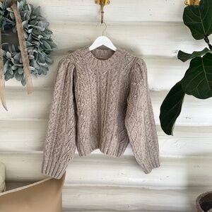 Doen puff sleeve sweater